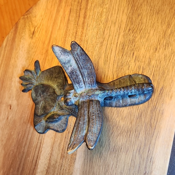 Other - Dragonfly Doorknocker 4"X6" Metal 1990s never used